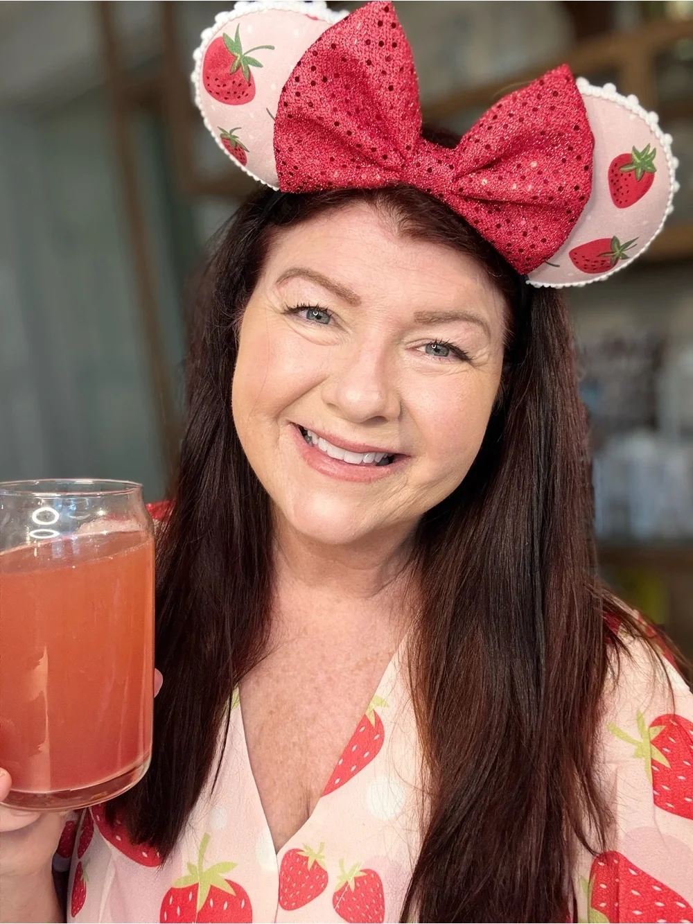 Strawberry Disney Minnie Mouse ears